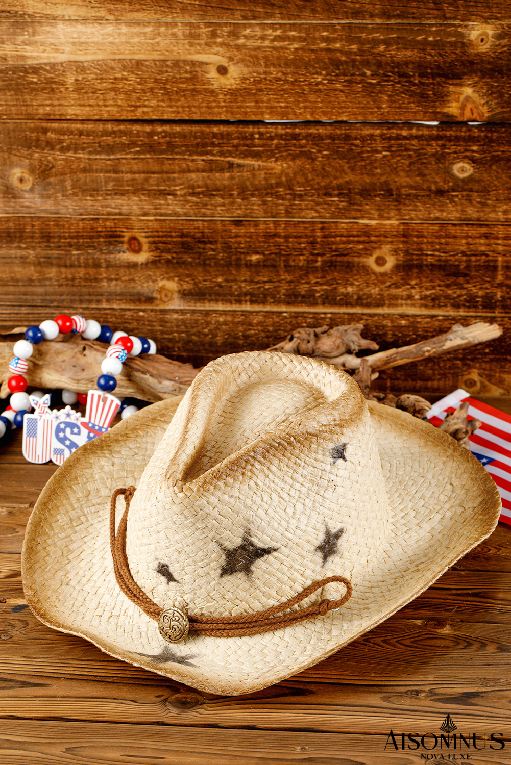 Khaki Wide Brim Cowboy Hat