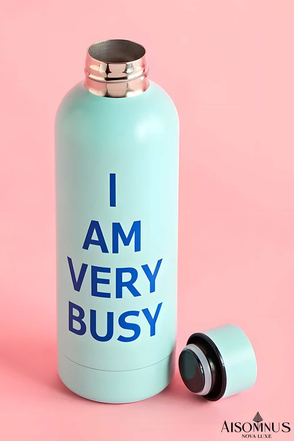 Iceland Blue I AM VERY BUSY Stainless Steel Water Bottle