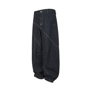 Urban Gender Neutral Full Rise Oversized Cotton Jeans