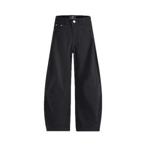 Ladies Shaped Mid-Rise Solid Color Flared Jeans