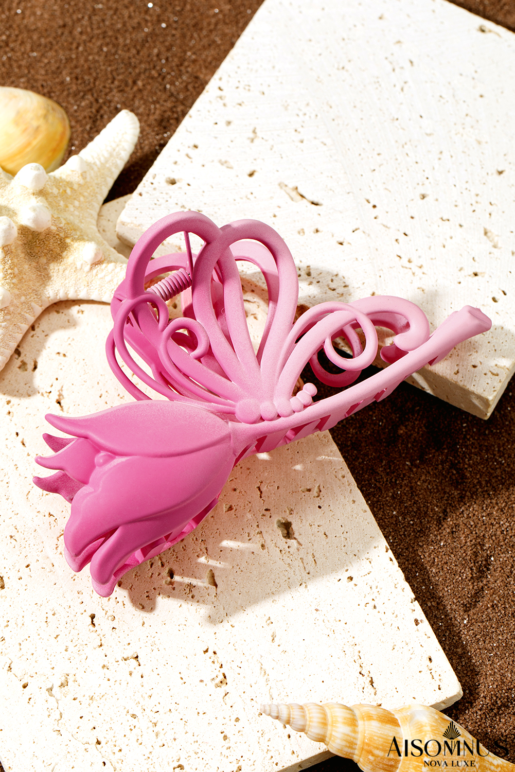 Bonbon Flower Butterfly Hair Claw Clip