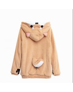 Shiba Inu theme hooded thick coat anime goods