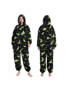 Hooded Thick Cartoon Animal One Piece Pajamas