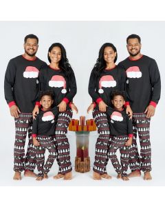 Christmas Printed Long Sleeve Casual Home Parent-child Set