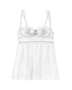 Net yarn suspender nightdress