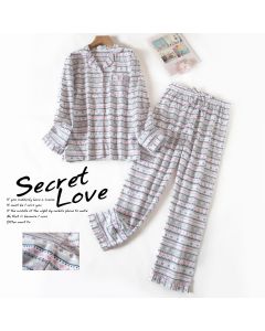 Long Sleeved Trousers Flannel Cotton Home Clothes Large Size Autumn And Winter Pajamas
