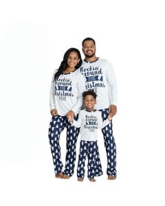 Fashion Printed Long-Sleeved Casual Parent-Child Suit