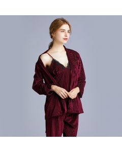 Velvet pajamas women autumn and winter long sleeves