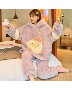 Cute Plush New Home Service Hooded Suit