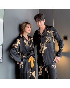Black Imitation Silk Can Be Worn Outside Home Clothes