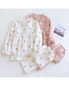 Love Thickened Cardigan Home Furnishing Set