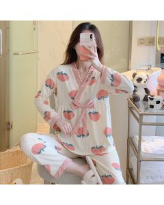 Sweet Peach Home Wear Suit Women