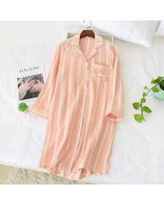 Autumn Casual Long-Sleeved Pajamas Women's Cotton Loose Home Wear