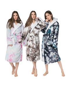 Robe Ladies Pajamas Couples Home Tie-Dye Bathrobes