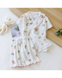 Women's Short-sleeved Cotton Thin Homewear Suit