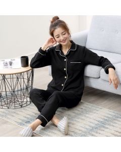 Long Sleeve Thin Cotton Pajamas That Can Be Worn Outside