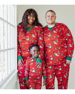 Christmas Printed Parent-child Long Sleeved Pajama Suit