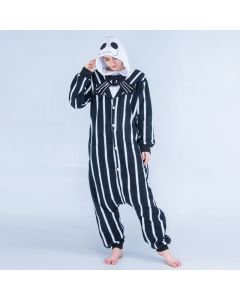 Halloween Skull Print Cartoon One-piece Pajamas