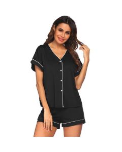 Pajamas Cardigan Button Modal Ladies' Homewear