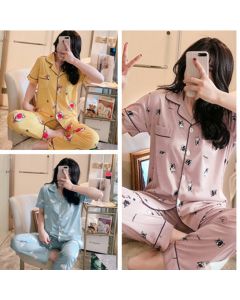 LAPEL SUIT pajamas home wear