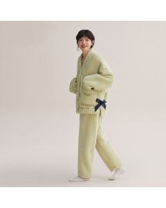 Flannel Sweet Warm Home Clothes Wear Ladies Autumn And Winter Suit