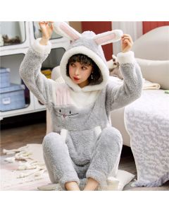 Women's flannel long sleeve pajamas