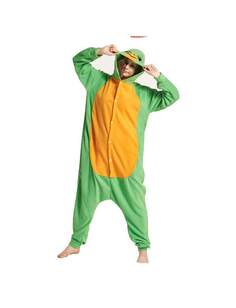 Cartoon turtle one-piece pajamas