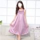 New Ice Silk Cool Slip Plus Size Short Sleeve Thin Vest Nightdress For Women