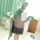 Pure Color Hooded Coral Fleece Cartoon Cloak