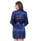 Morning gown embroidered silk cardigan