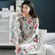 Cotton long-sleeved trousers ladies pajamas set