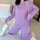 Pajamas Women's Round Neck Long Sleeve Thin Pullover Modal Home Wear Suit