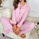 Lapel Button Pajamas Women's Suit Autumn