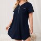 Women's Dressing Gown Plus-sized Modal Rayon Short Sleeve