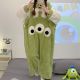 Coral Velvet Pajamas Flannel Cute Cartoon Student Lady One-piece Homewear