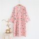 Cotton Gauze Lace-up Home Wear Cotton Moisture-wicking Clothing Kimono Robe