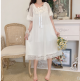 Woman Robe Nightgown Long Sleepwear Vintage Elegant Homewea