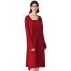 Women's New High Elasticity Cotton Sleeve Loose Home Long Dress