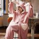 Winter Plush Thick Loose Long Suit Nightgown