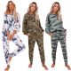 Autumn And Winter Casual Tie-dye Pajamas Two-piece Suit