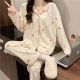 Spring And Autumn Long-sleeved Pajamas Simple Loose