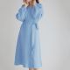 Women's Solid Color Cardigan Double Layer Gauze Cotton Casual Home Pajamas