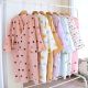 Pure Cotton Crepe Bathrobe Lace-up Hanfu Pajamas Sweat Steaming