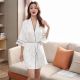 Women's Ice Silk Pajamas Thin Silk Sling Nightdress Bathrobe Nightgown Bathrobe Two-piece Set