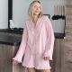 Cute Fashion Long Sleeve Shorts Ruffled Pajamas Two-piece Set