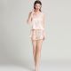 Ladies Silk Pajamas, Silk V-neck Suspender Shorts, Two-piece Pajamas