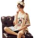 Pure Cotton Short-sleeved Shorts Simple And Fashionable Home Service