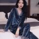 Women's Spring Autumn And Winter Long-sleeved Trousers Gold Velvet Two-piece Suit