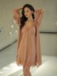 Sexy Pajamas Women New Spring And Summer Sling Lace Nightdress Two-Piece Ice Silk Net Red Night Gown Home Service