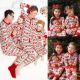 Printed Long-sleeved Christmas Parent-child Suit